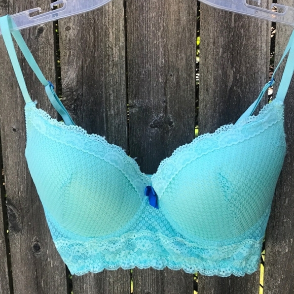 💐 lacy aqua bra - Picture 1 of 6